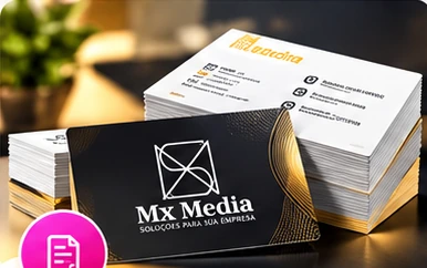 Exemplo visual de papelaria empresarial